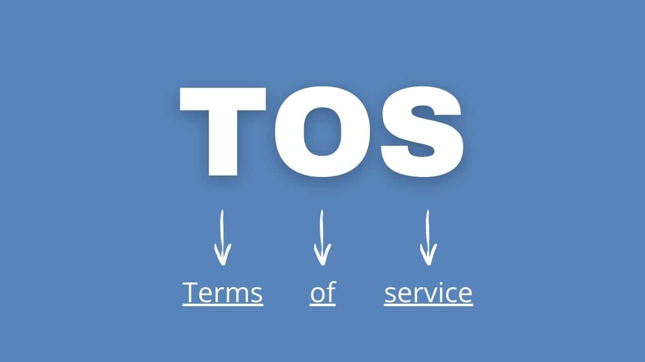 Signification du TOS: que signifie TOS?