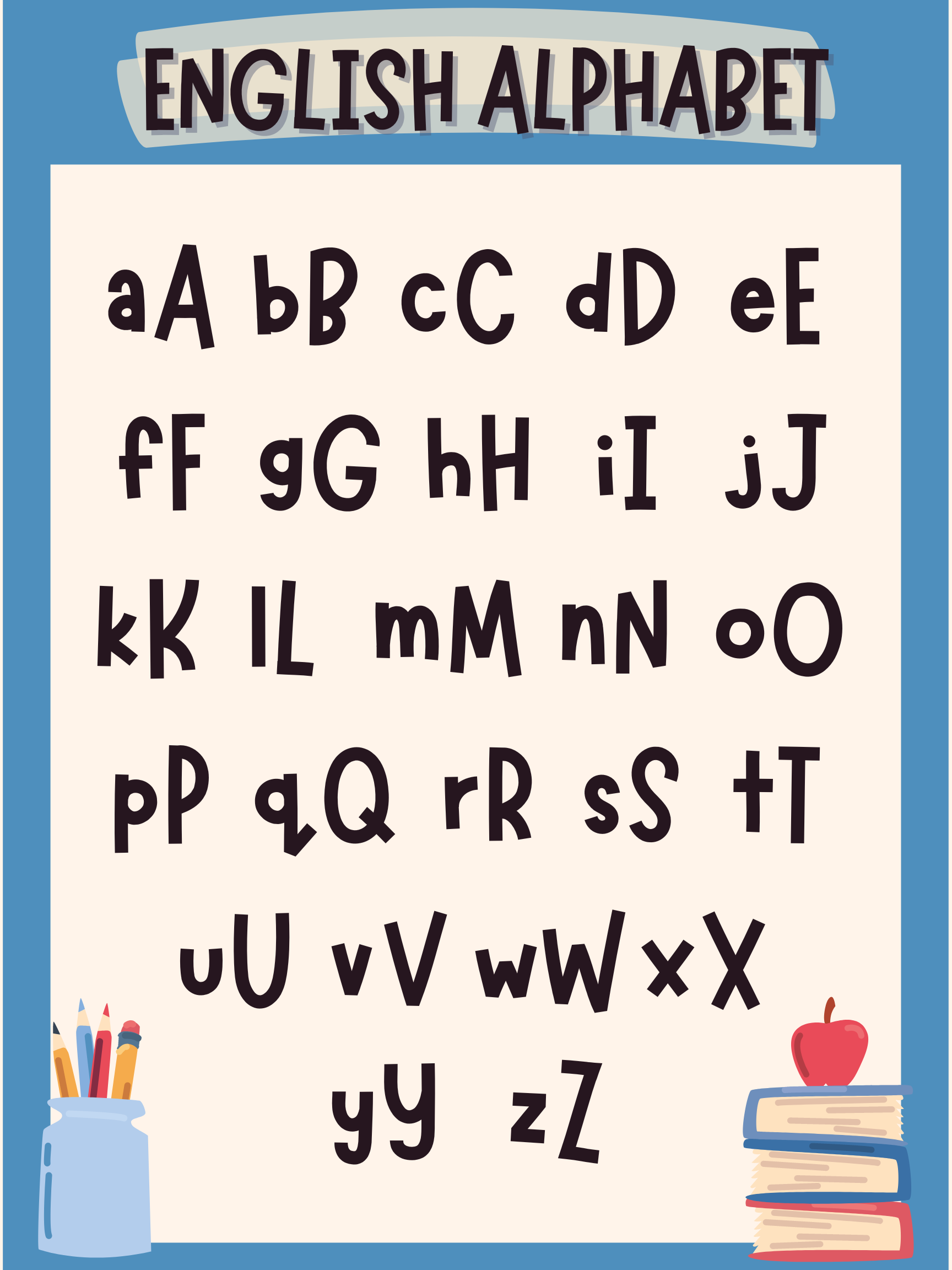 Copier les alphabets de pâte - Liste des alphabets à copier