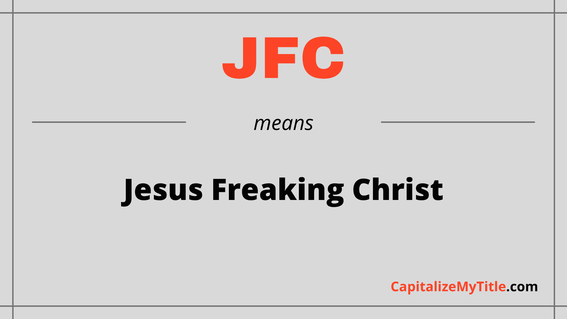 JFC Signification: Que représente-t-il?